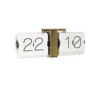 Karlsson KA5601WH Flip Watch No Case White, Brass Metal Stand, White, 8.5 x 36 x 14 cm, Wit
