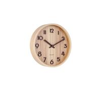 Karlsson KA5808WD Pure Small Round Wall Clock Light Wood Beige D22 x 4.5 cm