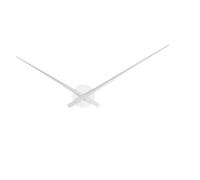 Karlsson, Wall clock, Aluminium, Silver, 88 cm W x 88 cm L