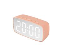 Karlsson Mirror LED Oval Alarm clock KA5876PI - Unisex - Quartz Beige 12x6x4