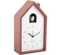 Karlsson Modern Cuckoo Alarm Clock in Red Ochre