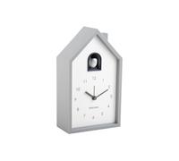 Karlsson Modern Cuckoo 'Alarm' Wall Clock - Mouse Grey (KA6015GY)