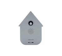 Karlsson Modern Cuckoo Sound Box - Motion Sensor Bird Sound Box - Contemporary House Design - Adjustable Volume - Novelty Home Décor - 11.5 cm (Mouse Grey)