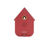 Karlsson Modern Cuckoo Sound Box - Motion Sensor Bird Sound Box - Contemporary House Design - Adjustable Volume - Novelty Home Décor - 11.5 cm (Red Ochre)