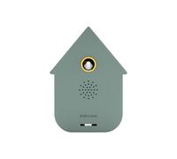 Karlsson Modern Cuckoo Sound Box - Motion Sensor Bird Sound Box - Contemporary House Design - Adjustable Volume - Novelty Home Décor - 11.5 cm (Jungle Green)