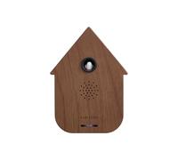 Karlsson Modern Cuckoo Sound Box - Motion Sensor Bird Sound Box - Contemporary House Design - Adjustable Volume - Novelty Home Décor - 11.5 cm (Dark Wood)