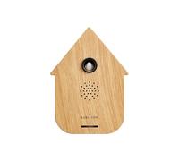 Karlsson Modern Cuckoo Sound Box - Motion Sensor Bird Sound Box - Contemporary House Design - Adjustable Volume - Novelty Home Décor - 11.5 cm (Light Wood)