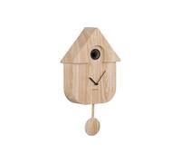 Karlsson Cuckoo Modern Wall Clock Light Wood, Multicolored, 40 x 40 x 5 cm