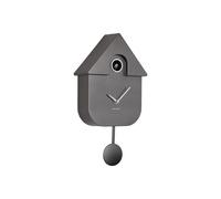 Karlsson Modern Cuckoo Wall Clock 'Metallic Dark Grey' - KA5867DG | Rectangle - Scandinavian - Thermoplastic - Wall Clock Modern Living Room - Wall Clocks - Cuckoo Clock