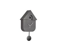 Karlsson Modern Cuckoo Wall Clock 'Metallic Dark Grey' - KA5867DG | Rectangle - Scandinavian - Thermoplastic - Wall Clock Modern Living Room - Wall Clocks - Cuckoo Clock