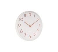 Karlsson Modern Wall Clocks KA5809WH, Wood, White, 17,5 x 4,5 x 12