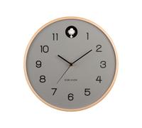 Karlsson Natural Cuckoo 32cm Wall clock Birchwood Frame Battery Powered