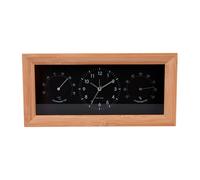 Karlsson Neat Reactangle Thermo hygrometer KA5925BK - Unisex - Quartz Black/Wood 5,4 x 26 x 12,8