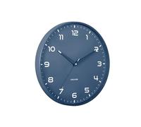 Karlsson Orgullo Wall Clock - Classic Blue - Diameter 40 cm - Round - Aluminium - Wall Clock Modern Living Room - Wall Clocks