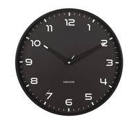 Karlsson Orgullo Wall clock KA6053BK - Unisex - 40 cm - Quartz Black 40 cm
