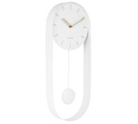 Karlsson Pendulum Charm Wall Clock Modern Steel Designer