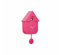 Karlsson Pendulum Modern Wall Cuckoo Clock (bright pink - KA5768BP)