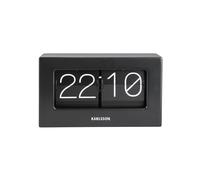 Karlsson Present Time Boxed Flip Table Clock - Black
