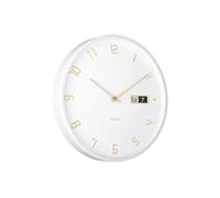 Karlsson Present Time "Data Flip Wall Clock - 30cm, White (KA5953WH)