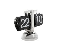 Karlsson Present Time "Small Flip table clock - Black/Silver 16.5cm (KA5955SI)