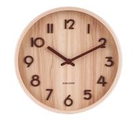 Karlsson Pure Bass Wall clock KA5808WD - Unisex - 22 cm - Quartz Wood 22 cm
