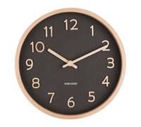 Karlsson Pure Wall clock KA5851BK - Unisex - 22 cm - Quartz Wood 22 cm