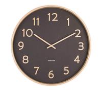 Karlsson Pure Wall clock KA5852BK - Unisex - 40 cm - Quartz Black 40 cm