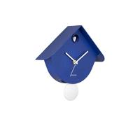 Karlsson Retro Cuckoo Wall Clock - Graphic Analogue Design, Battery Powered, 25.5cm (Cobalt Blue)