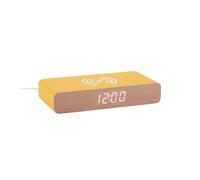 Karlsson Retro Flat LED Alarm clock KA6039BY - Unisex - Quartz Yellow 7,6 x 3 cm