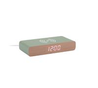 Karlsson Retro Flat LED Alarm clock KA6039GR - Unisex - Quartz Green 7,6 x 3 cm