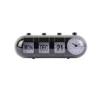 Karlsson Retro Tube Calendar Flip Alarm Clock