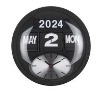 Karlsson Round Flip Wall clock KA6030BK - Unisex - 33 cm - Quartz Black 33 cm