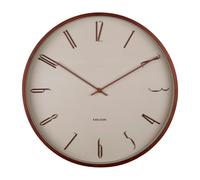 Karlsson Scandia Wall clock KA6014WG - Unisex - 40 cm - Quartz Grey/Wood 40 cm