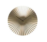 Karlsson Sensu Wall Clock, Gold, Diameter 50 cm, Round, Steel, Modern Living Room Wall Clocks