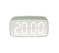 Karlsson Mirror LED Oval Alarm clock KA5876GR - Unisex - Quartz Green 12x6x4