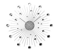 Karlsson Sunburst Crystal Wall clock KA4859 - Unisex - 50 cm - Quartz Silver 50 cm
