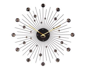Karlsson Sunburst Crystal Wall clock KA4859BK - Unisex - 50 cm - Quartz Black 50 cm