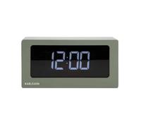 Karlsson Boxed LED Alarm clock KA5868GR - Unisex - Quartz Green 25x12,5x7