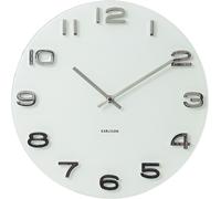 Karlsson Vintage Round Glass Wall Clock, White