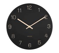 Karlsson Wall Charm Wall clock KA5788BK - Unisex - 30 cm - Quartz Black 30 cm