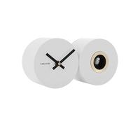 Present Time Karlsson Wall Clock Duo Cuckoo - WHITE