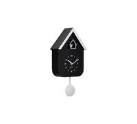 Karlsson Wall clock Dupla Color Cuckoo - Black - 21,5x21,5x41,5cm - Rectangle - Plastic - Clocks for Living Room - Office - Bedroom