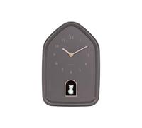 Karlsson Wall clock Modern Kitty - Brown - 29.3x20x29.2cm - Rectangle - Plastic - Clocks for Living Room - Office - Bedroom Gift for him - Gift for her