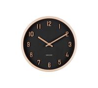 Karlsson Wall Clock Nervadura Small Table clock KA6116BK - Unisex - 22 cm - Quartz Black 22 cm