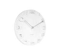 Karlsson Wall Clock On The Edge White W. Chrome Hands, KA5311WH