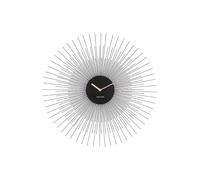 Karlsson Wall Clock Peony Steel Large Black, 17.5 x 4.5 x 12