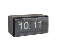 Karlsson Wall Clock Retro Boxed Flip - Matte Black - 20 x 10 x 10 cm - Rectangle - Thermoplastic - Wall Clock Modern Living Room - Wall Clocks
