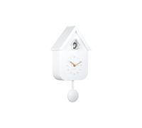 Karlsson Wall Clock Solo Color Cuckoo - White - 6x21.5x41cm - Other - Plastic - Clocks for Living Room - Office - Bedroom