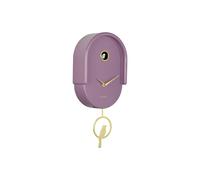 Karlsson Wall clock Tweet - Purple - 20x8,5x42cm - Oval - Plastic - Clocks for Living Room - Office - Bedroom