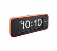Karlsson Wall Clock Wide Flip Orange Casing, Black Dial
